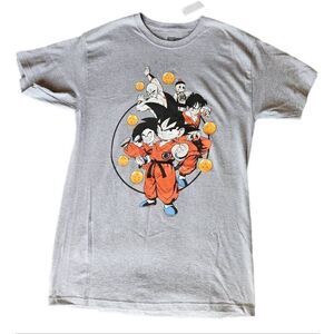 Dragon Ball z men's medium gray anime cartoon novelty t-shirt